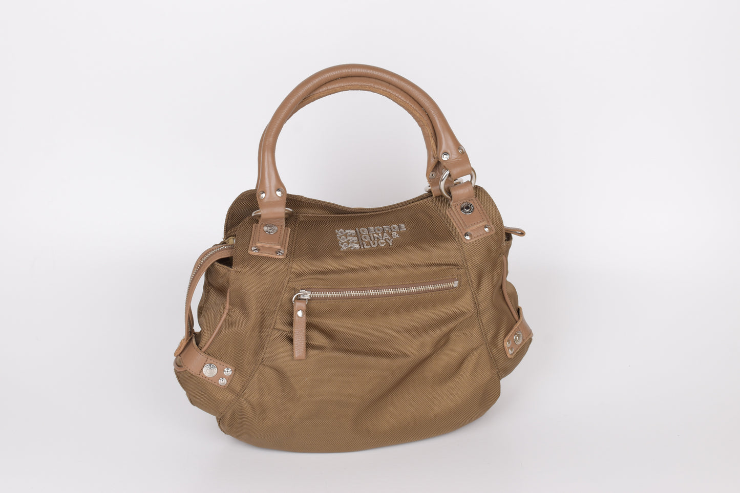 * George Gina & Lucy "Style Stalker" Bronze HandBag 32x29cm Excellent 9/10