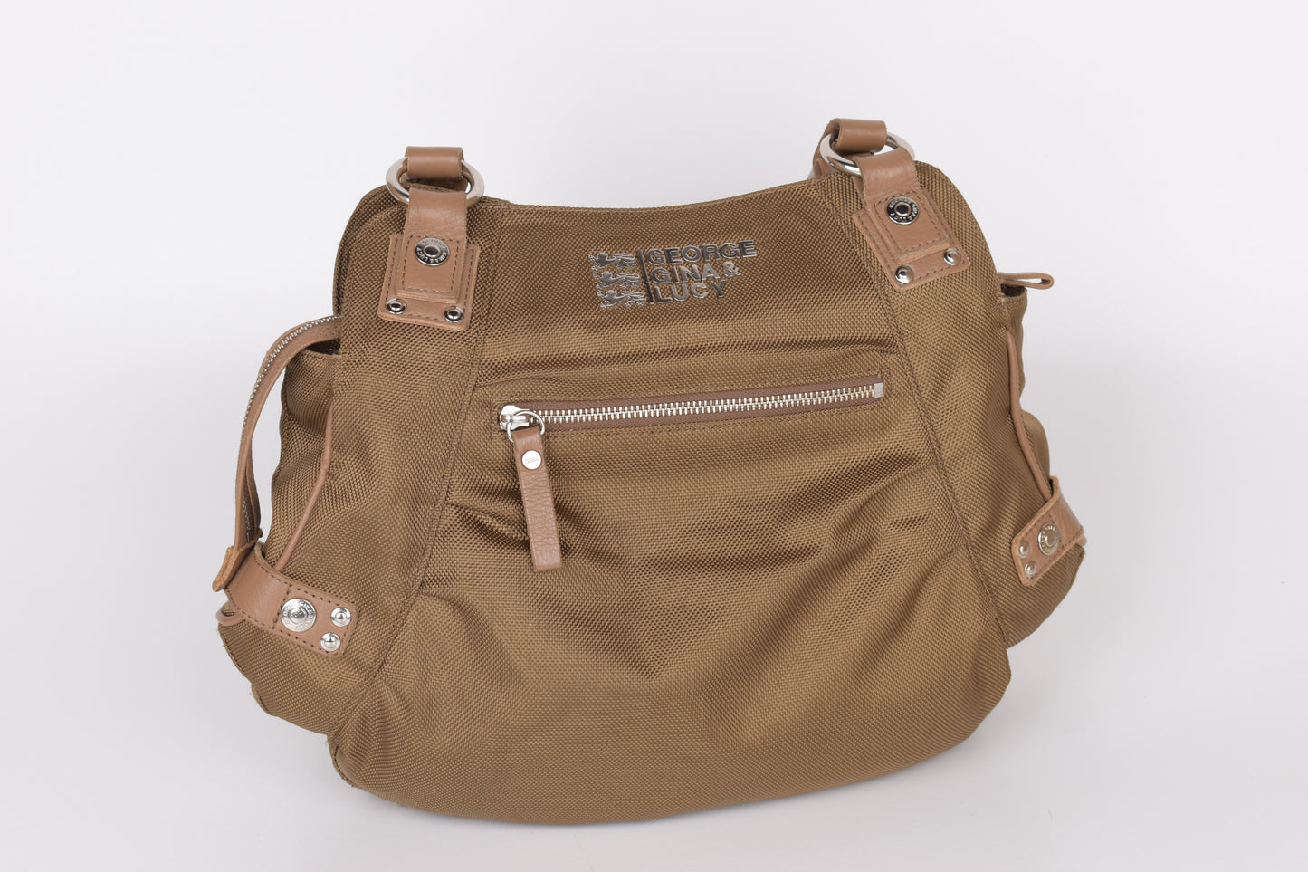 * George Gina & Lucy "Style Stalker" Bronze HandBag 32x29cm Excellent 9/10