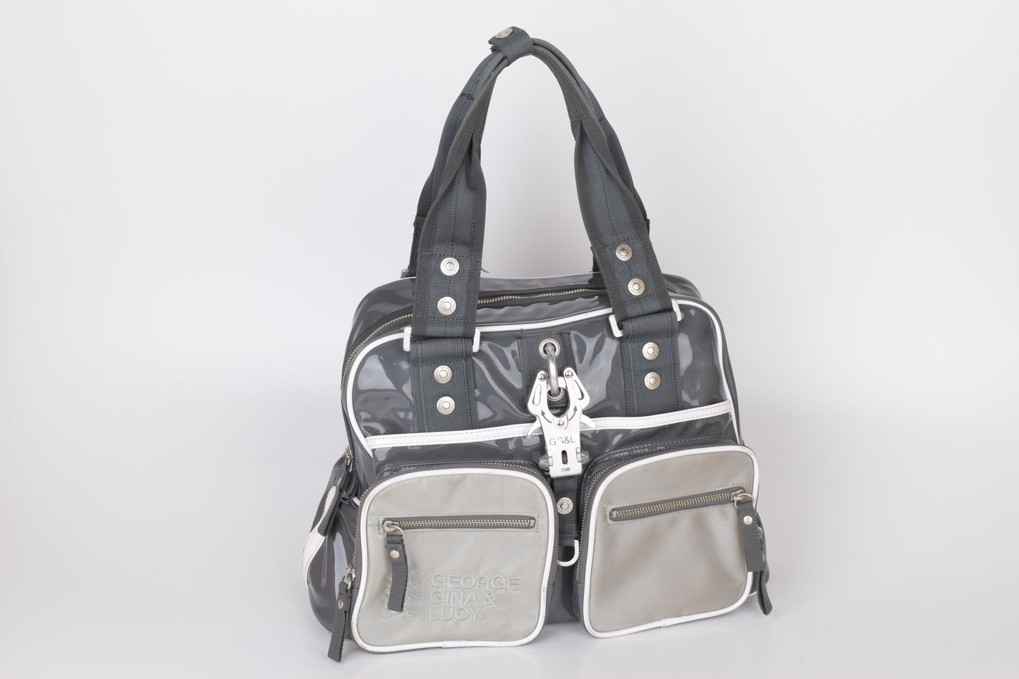 * George Gina & Lucy "Room Mate S. H." Gray Bag 40x27cm V.Good 8/10