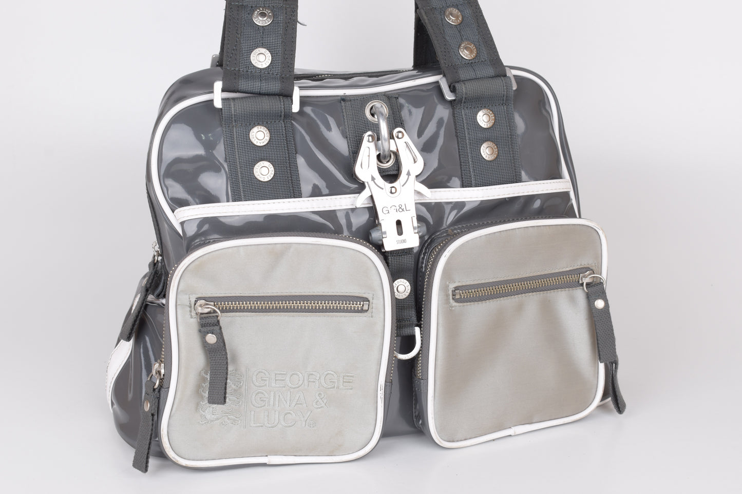 * George Gina & Lucy "Room Mate S. H." Gray Bag 40x27cm V.Good 8/10