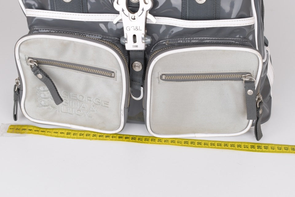 * George Gina & Lucy "Room Mate S. H." Gray Bag 40x27cm V.Good 8/10