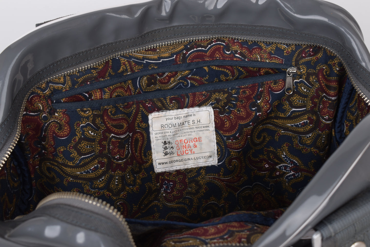 * George Gina & Lucy "Room Mate S. H." Gray Bag 40x27cm V.Good 8/10