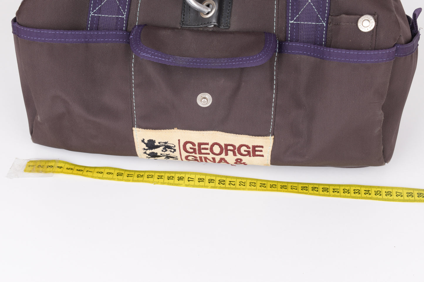 * George Gina & Lucy "Good Morning Paris" Brown Bag 36x19cm V.Good 8/10