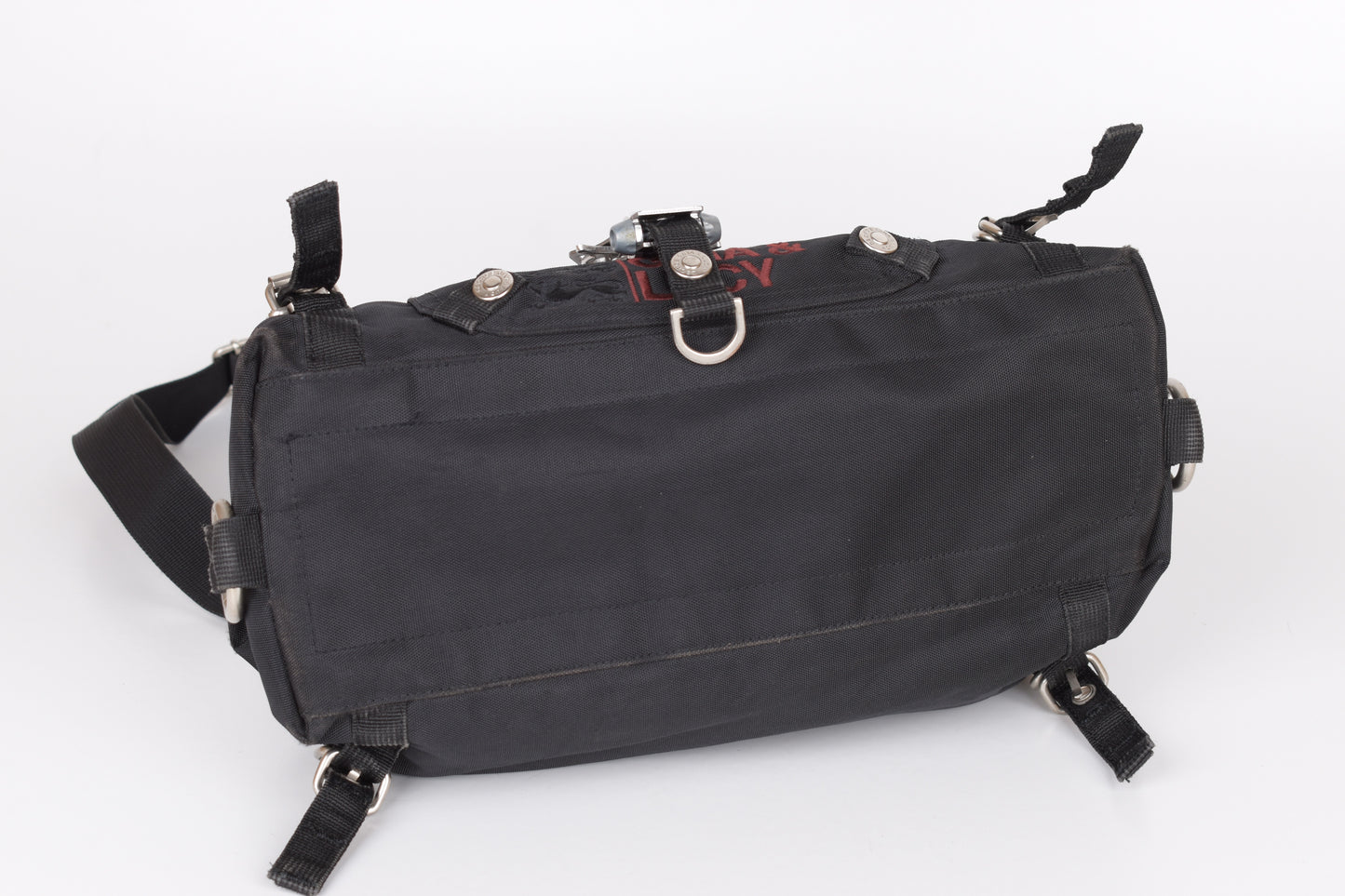 * George Gina & Lucy "Paradise Angel" Black Shoulder Bag 34x19cm V.Good 8/10
