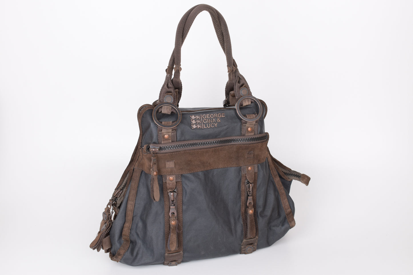 * George Gina & Lucy "Highness of Hotness" Black Shoulder Bag 44x36cm V.Good 7/10