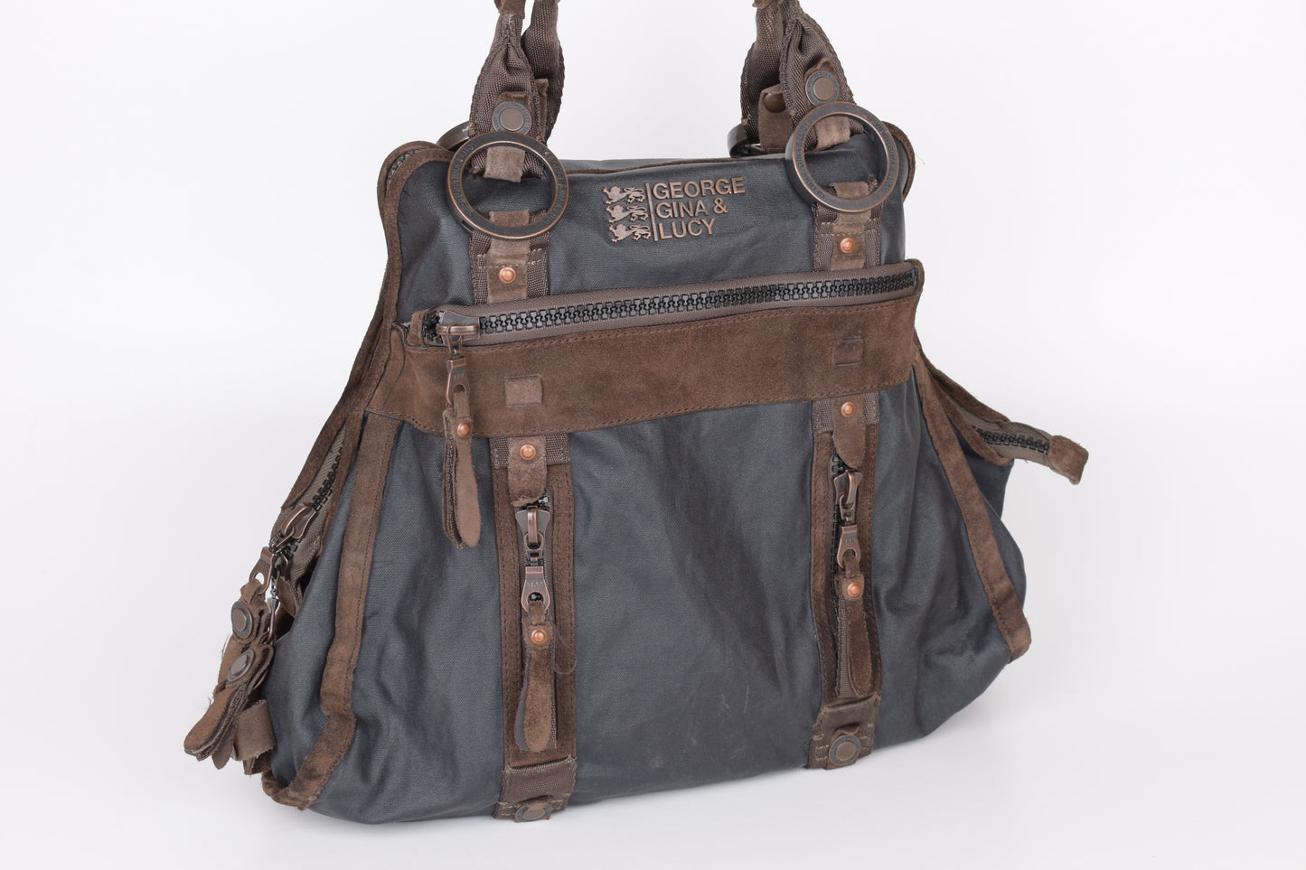 * George Gina & Lucy "Highness of Hotness" Black Shoulder Bag 44x36cm V.Good 7/10