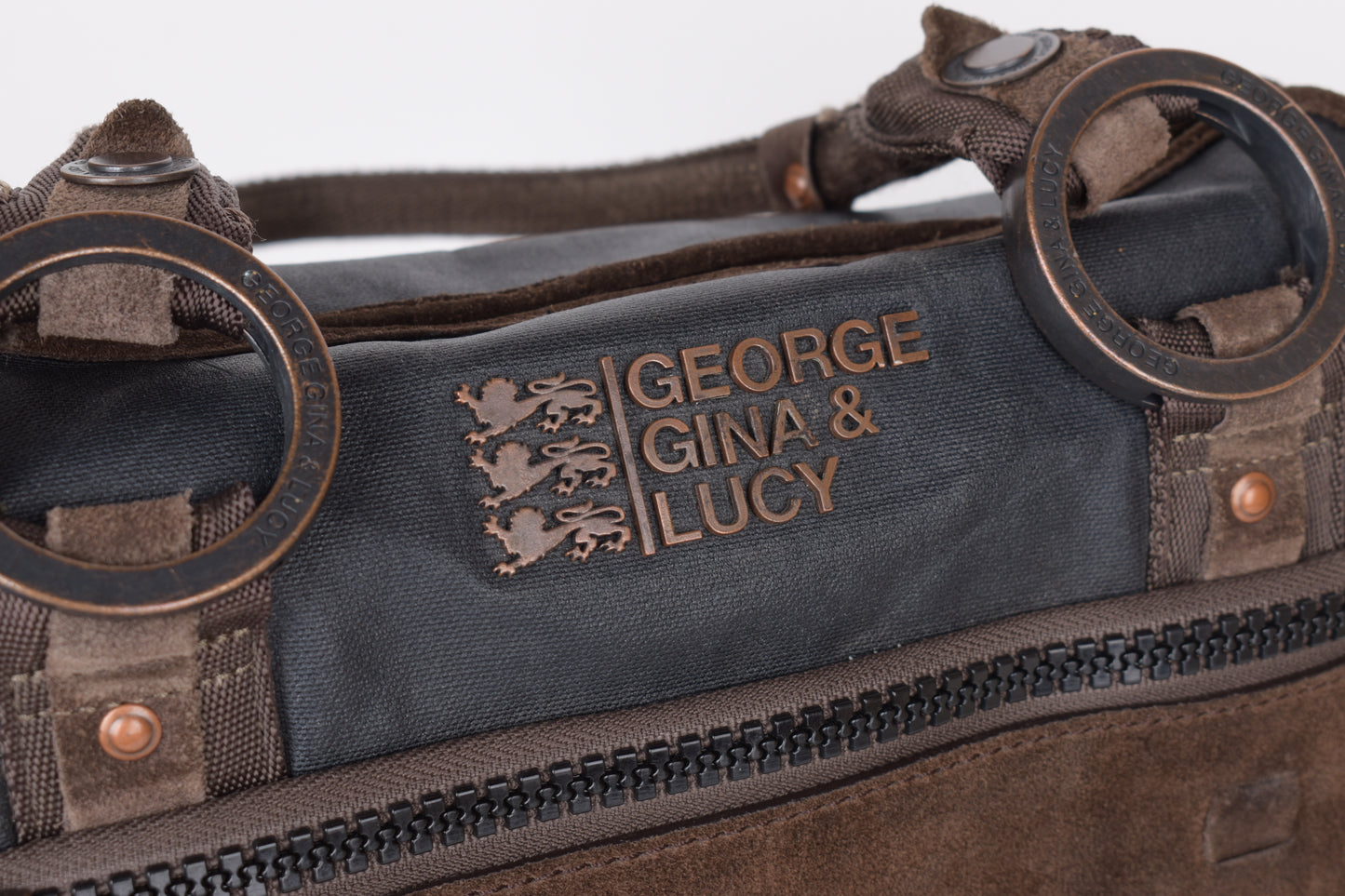 * George Gina & Lucy "Highness of Hotness" Black Shoulder Bag 44x36cm V.Good 7/10