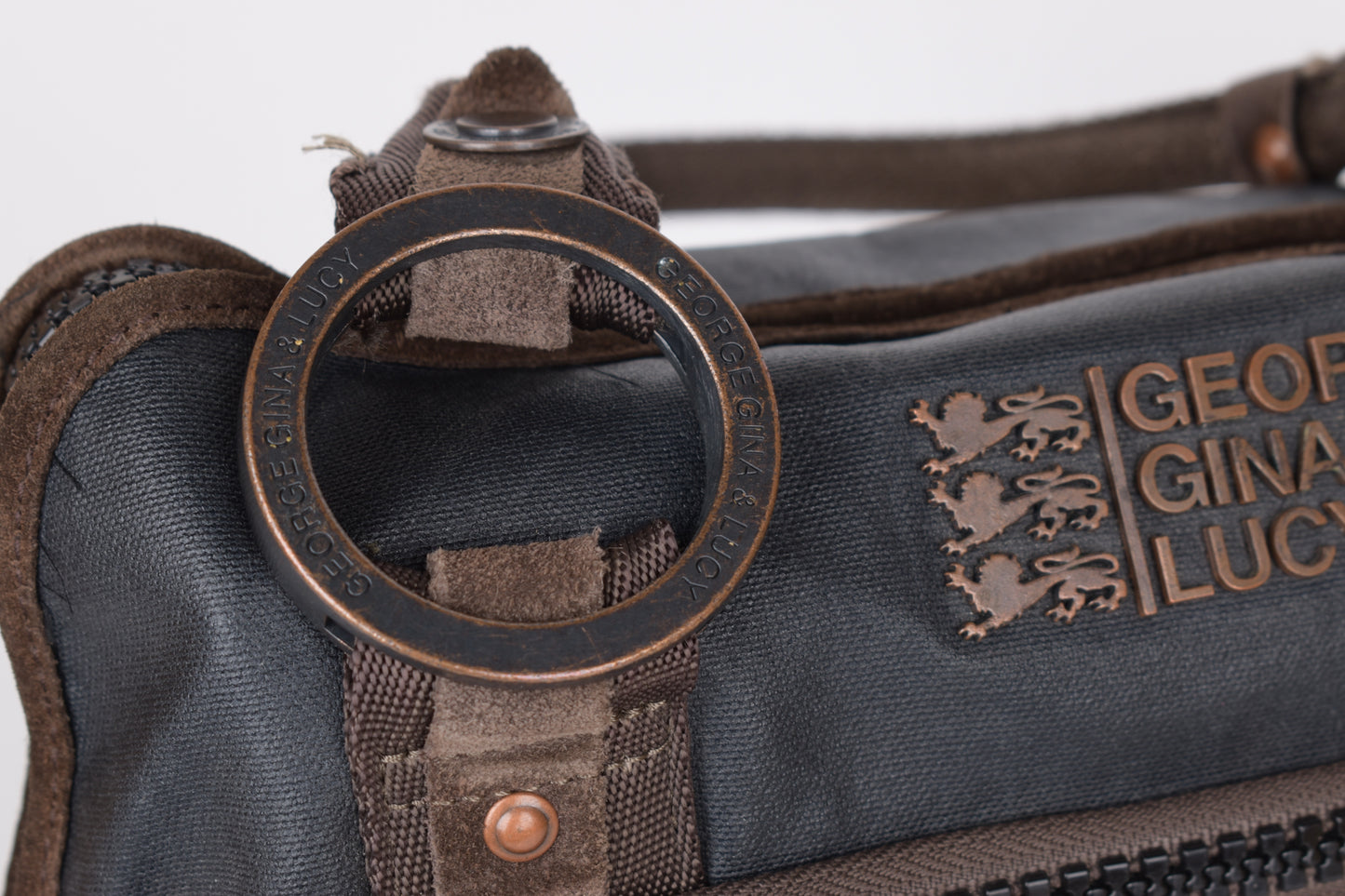 * George Gina & Lucy "Highness of Hotness" Black Shoulder Bag 44x36cm V.Good 7/10