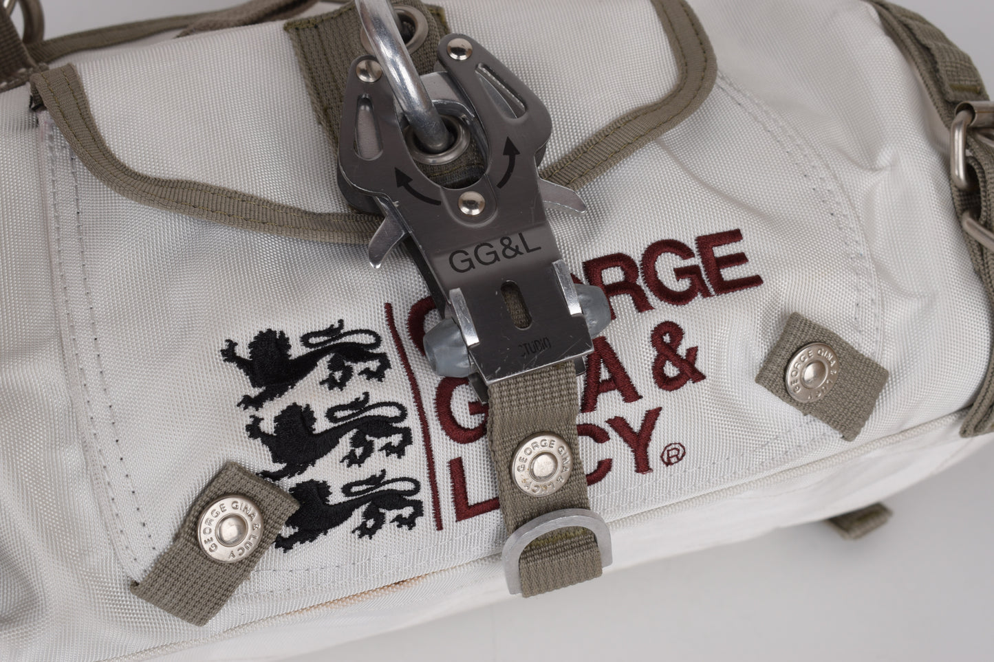 * George Gina & Lucy "Paradise Angel" White Shoulder Bag 34x19cm Excellent 9/10