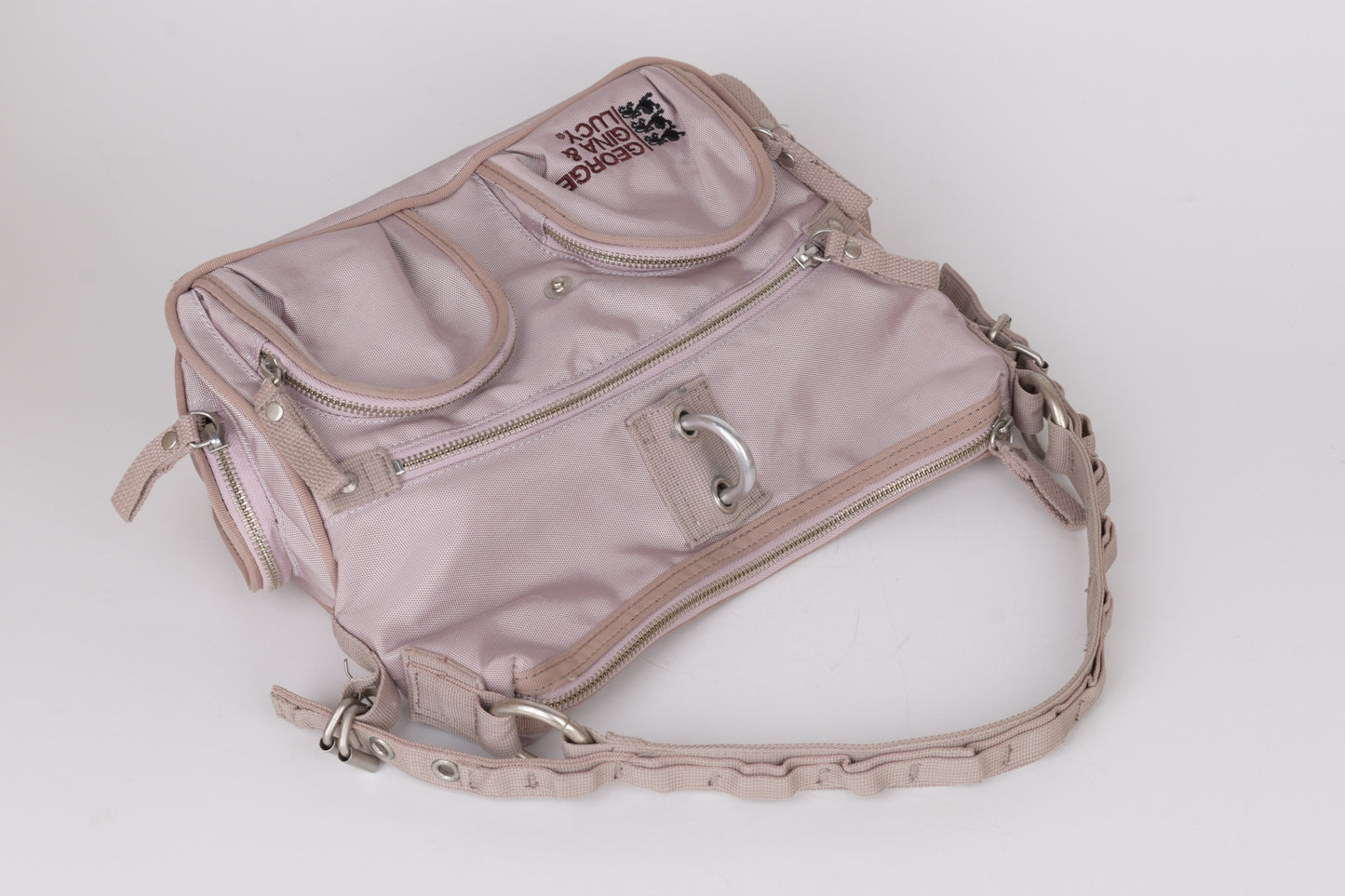 * George Gina & Lucy "Push Up" Pink Purpule Bag 32x24cm Excellent 9/10