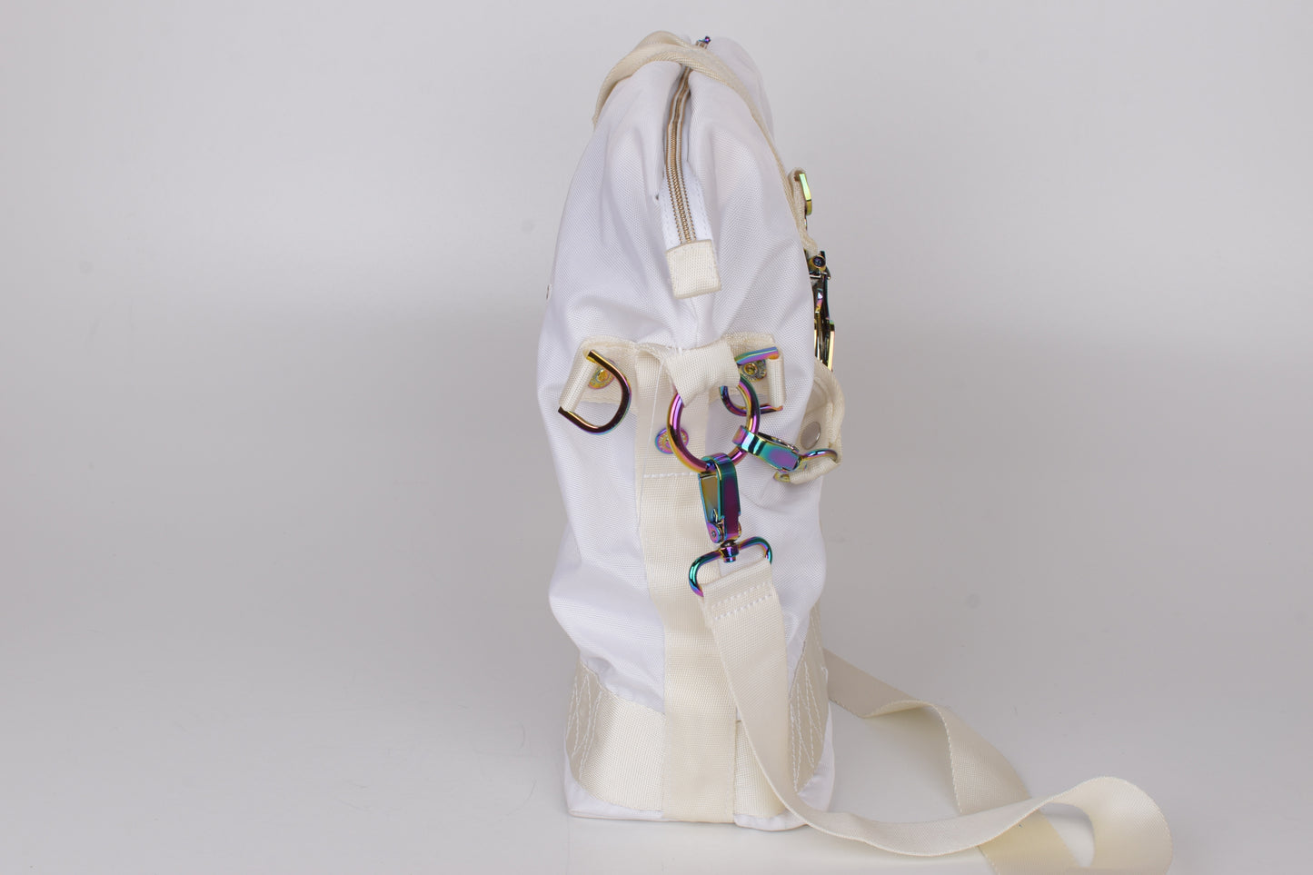 * George Gina & Lucy "100 Peaches" White Shoulder Bag 33x35cm Excellent 10/10