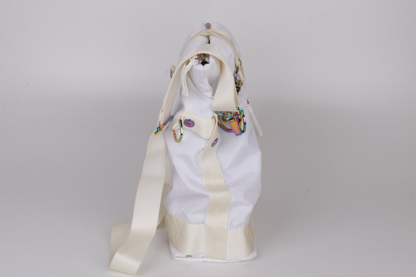 * George Gina & Lucy "100 Peaches" White Shoulder Bag 33x35cm Excellent 10/10