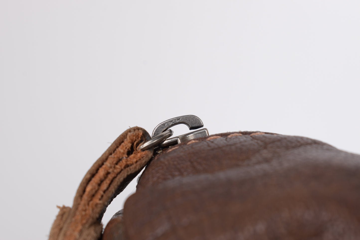 * IKKS Leather Brown Camo Shoulder Bag, 37x29cm Excellent 9/10