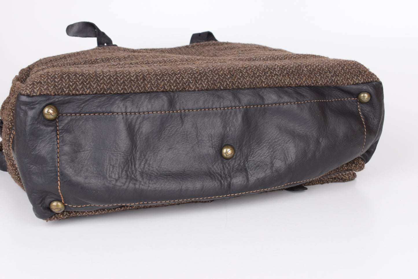 * Campomaggi Cotton And Leather Brown and Black Messenger Bag, 40x35cm, Excellent 9/10