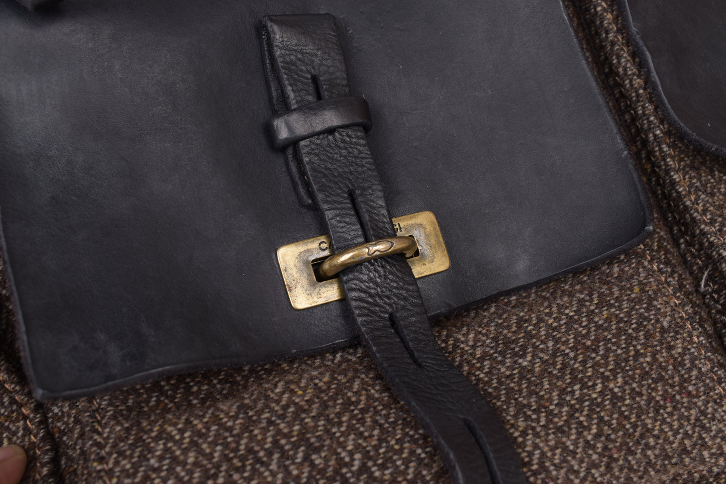* Campomaggi Cotton And Leather Brown and Black Messenger Bag, 40x35cm, Excellent 9/10