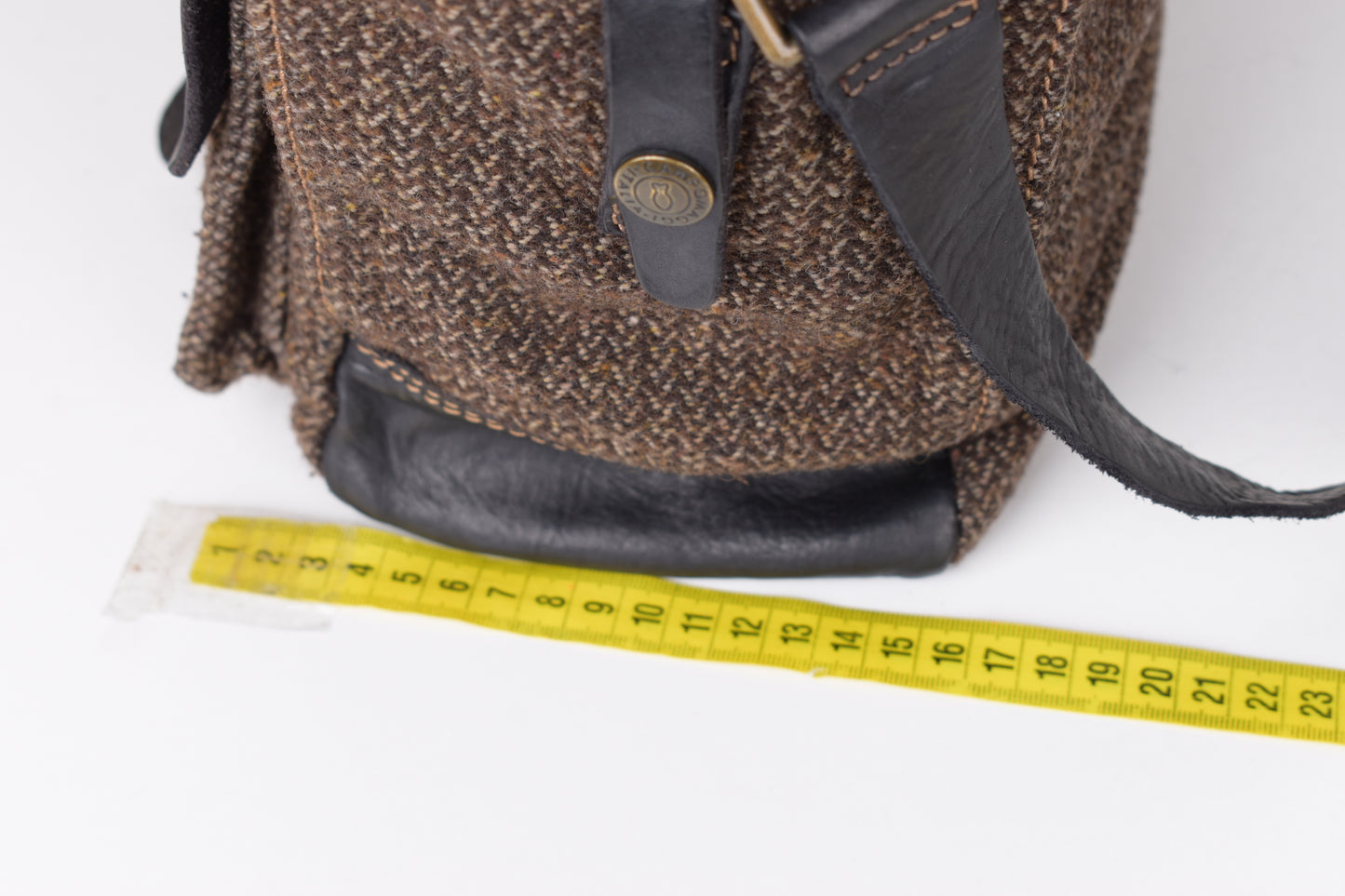 * Campomaggi Cotton And Leather Brown and Black Messenger Bag, 40x35cm, Excellent 9/10