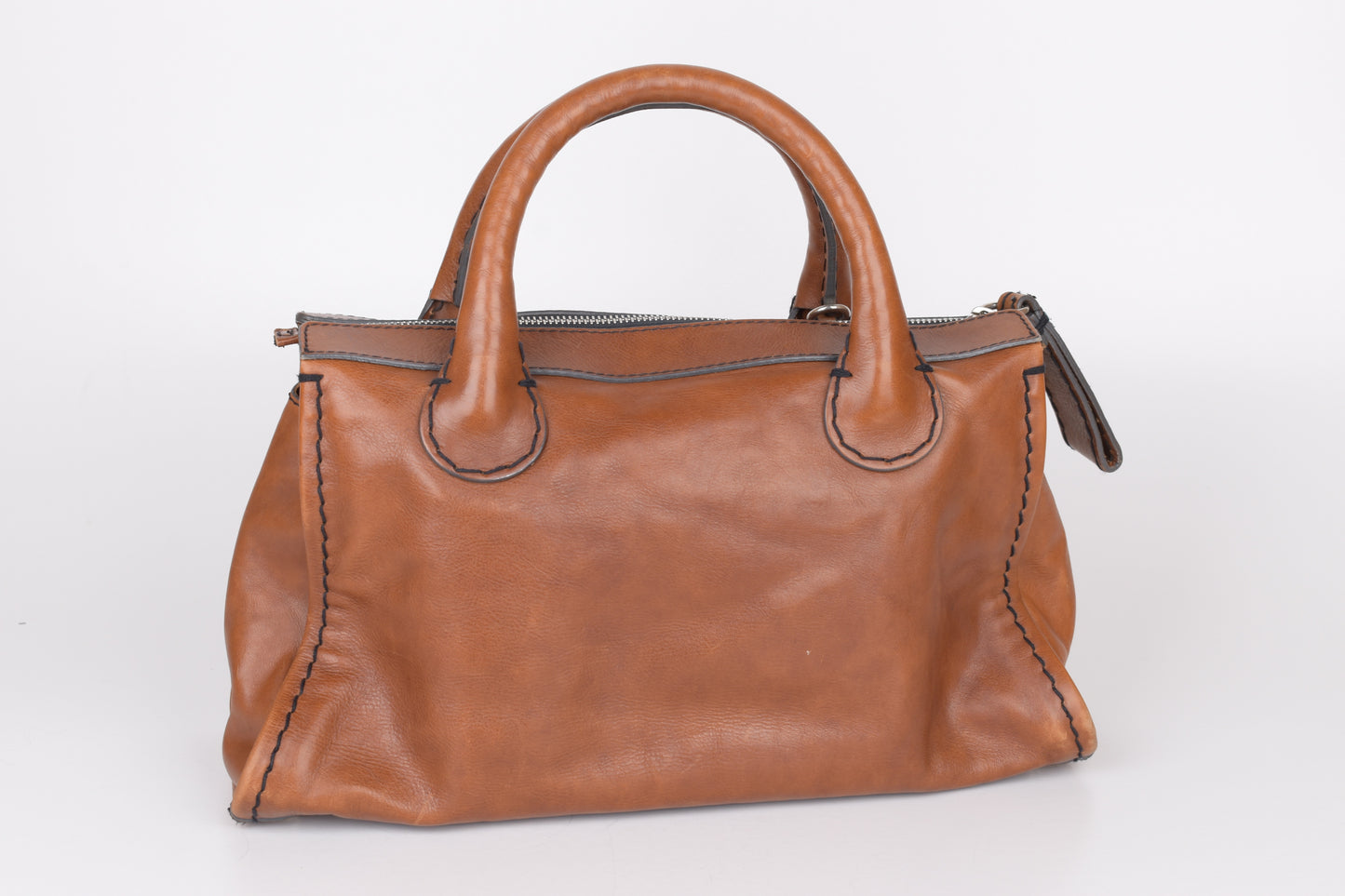* Chloe Brown Medium Leather Edith Satchel Tote Bag, 42x24cm Excellent 9/10
