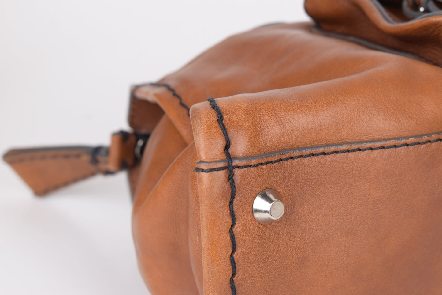 * Chloe Brown Medium Leather Edith Satchel Tote Bag, 42x24cm Excellent 9/10
