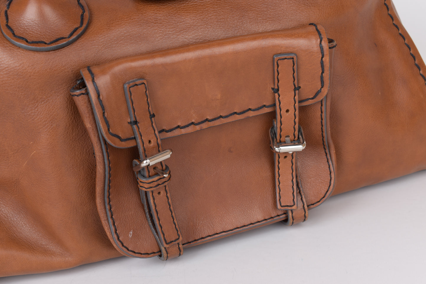 * Chloe Brown Medium Leather Edith Satchel Tote Bag, 42x24cm Excellent 9/10
