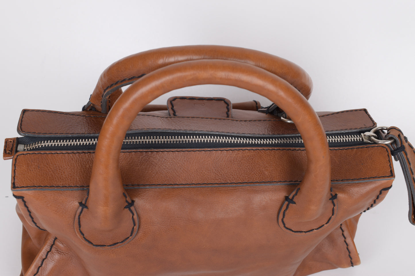 * Chloe Brown Medium Leather Edith Satchel Tote Bag, 42x24cm Excellent 9/10