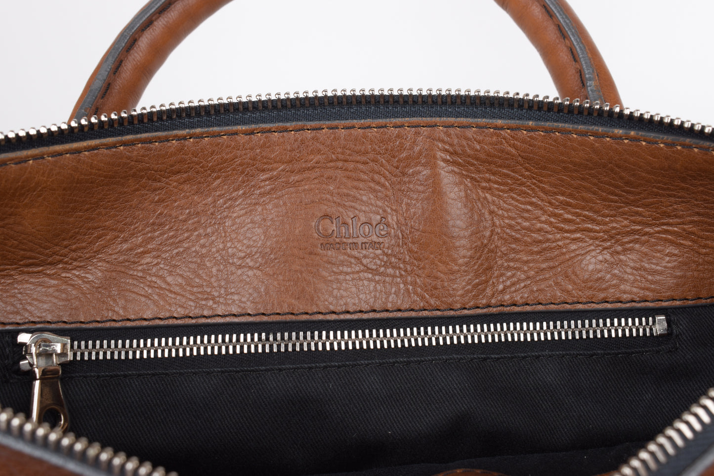 * Chloe Brown Medium Leather Edith Satchel Tote Bag, 42x24cm Excellent 9/10