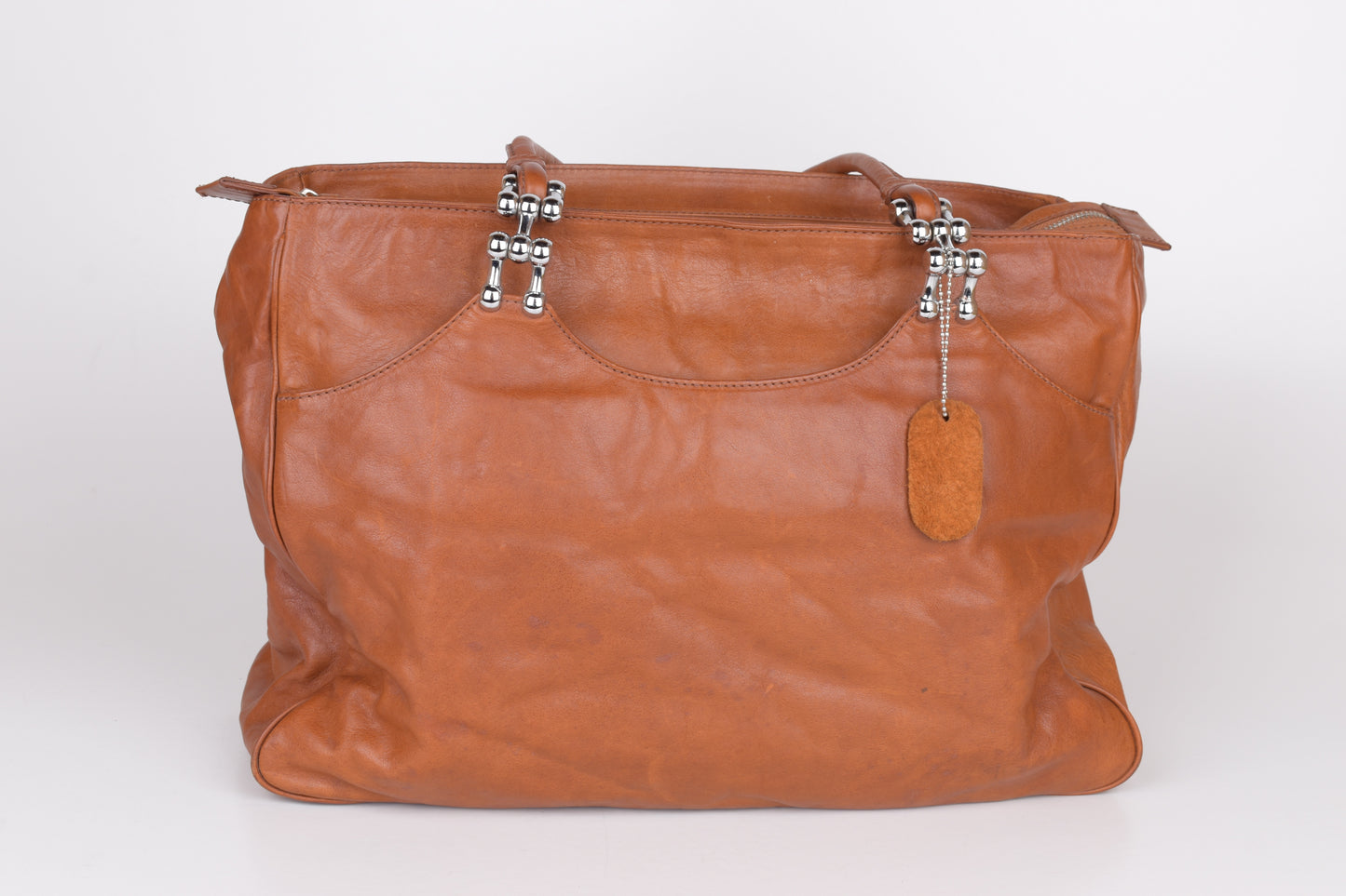 * Balenciaga Paris Brown Soft Leather Bag 42x30cm Excellent 9/10