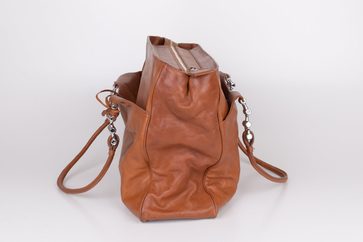 * Balenciaga Paris Brown Soft Leather Bag 42x30cm Excellent 9/10