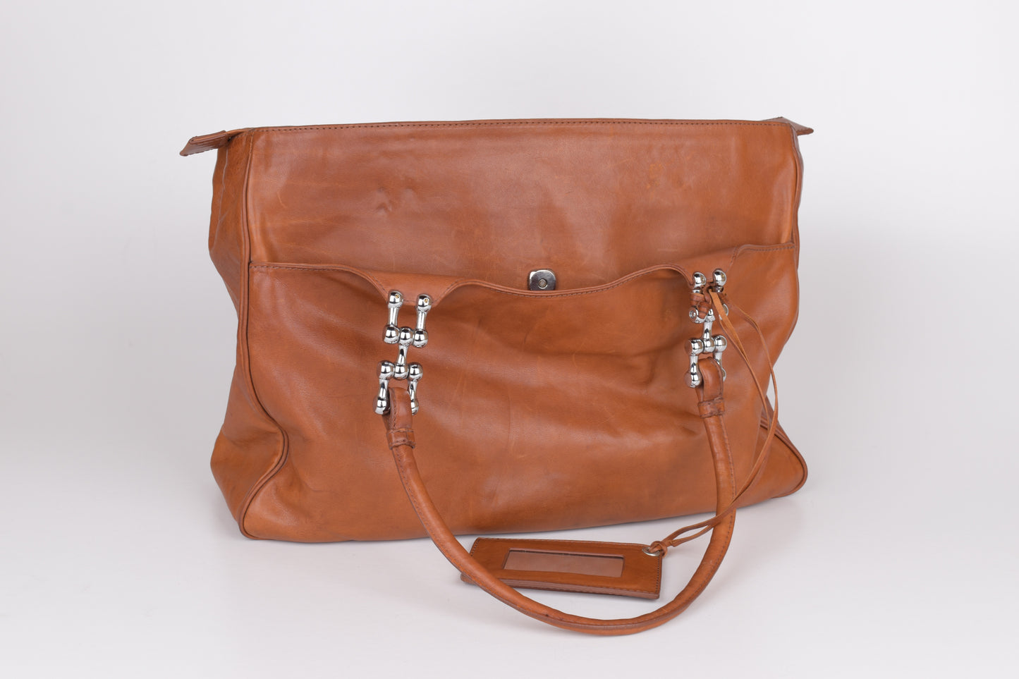 * Balenciaga Paris Brown Soft Leather Bag 42x30cm Excellent 9/10