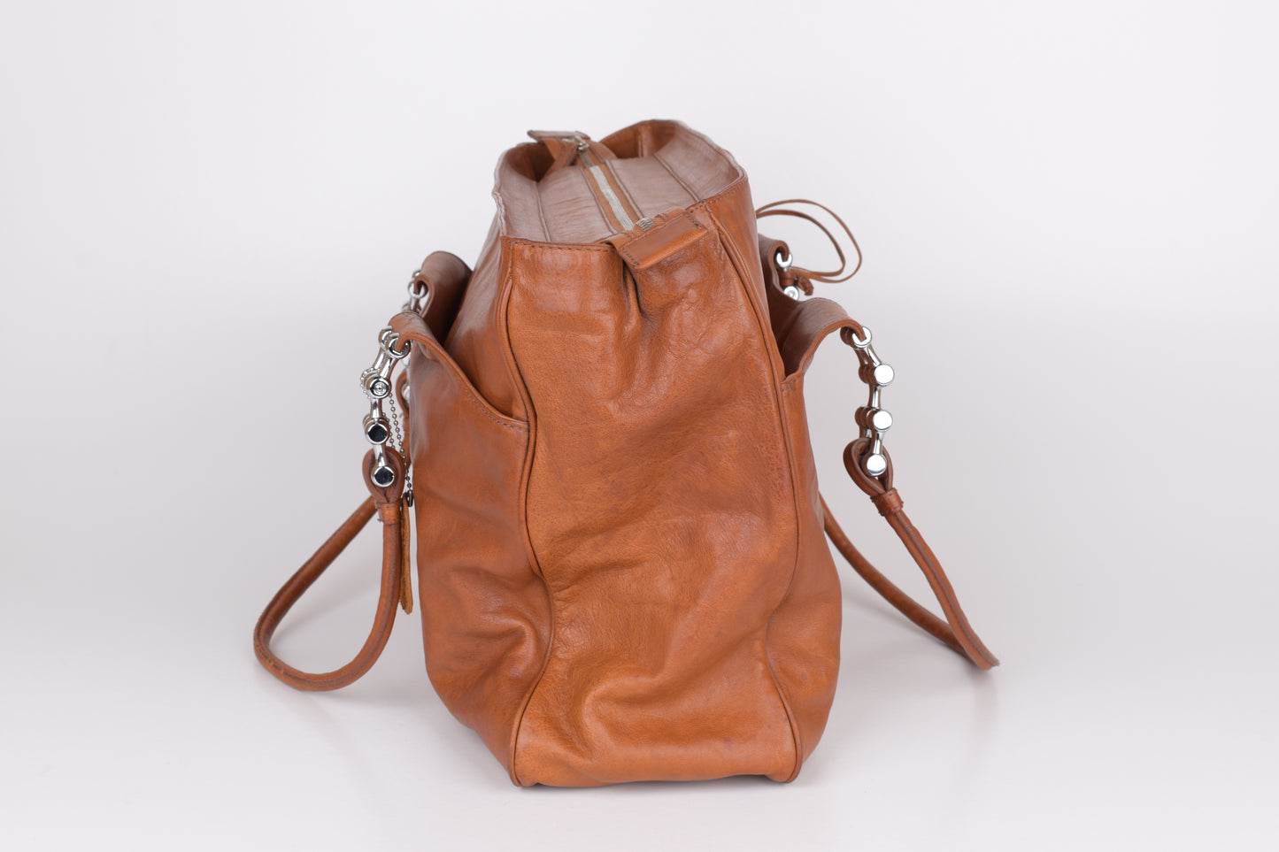 * Balenciaga Paris Brown Soft Leather Bag 42x30cm Excellent 9/10