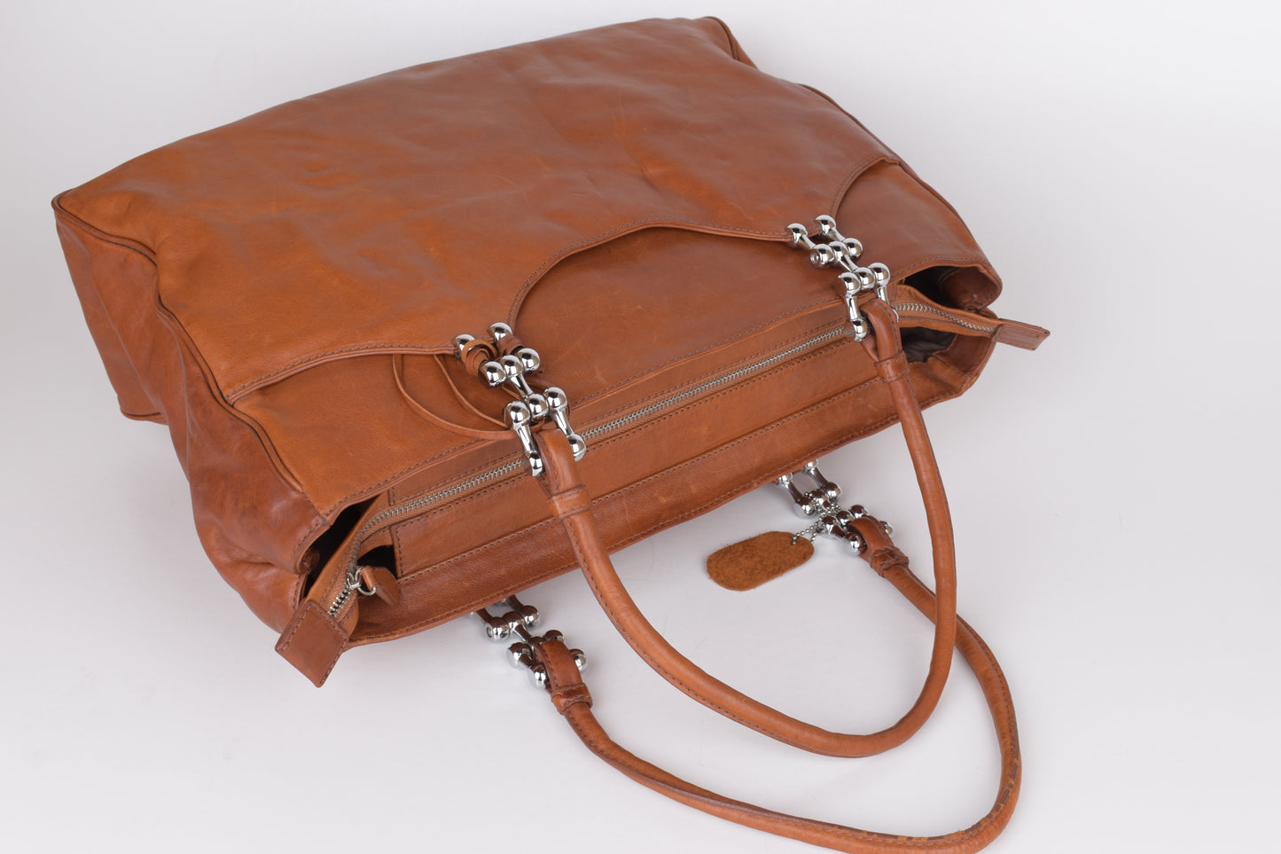 * Balenciaga Paris Brown Soft Leather Bag 42x30cm Excellent 9/10