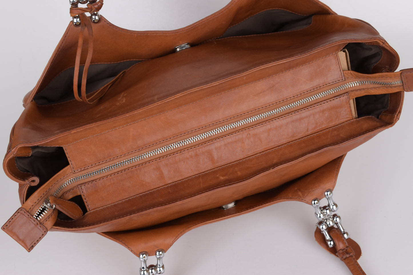 * Balenciaga Paris Brown Soft Leather Bag 42x30cm Excellent 9/10