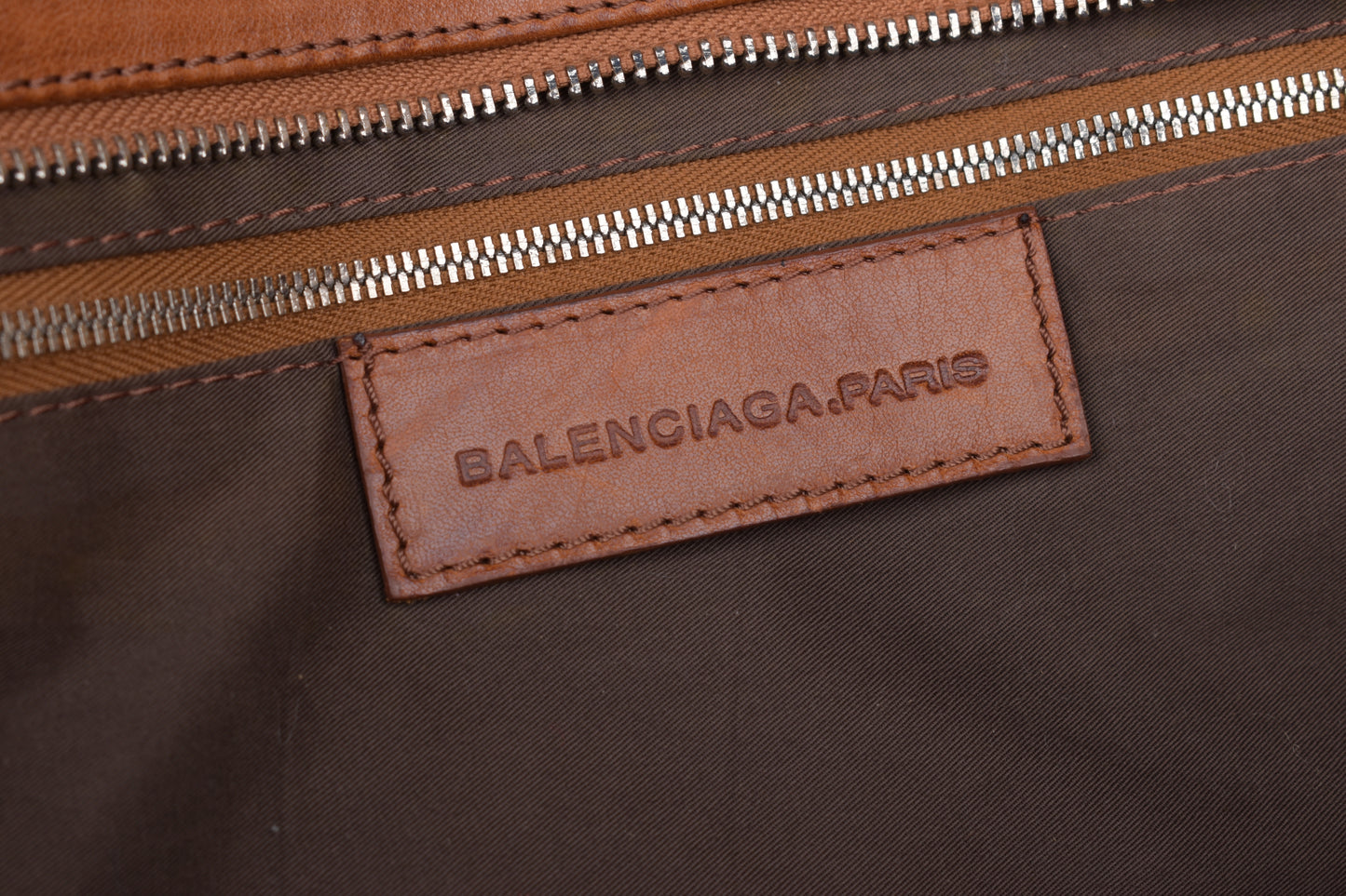 * Balenciaga Paris Brown Soft Leather Bag 42x30cm Excellent 9/10