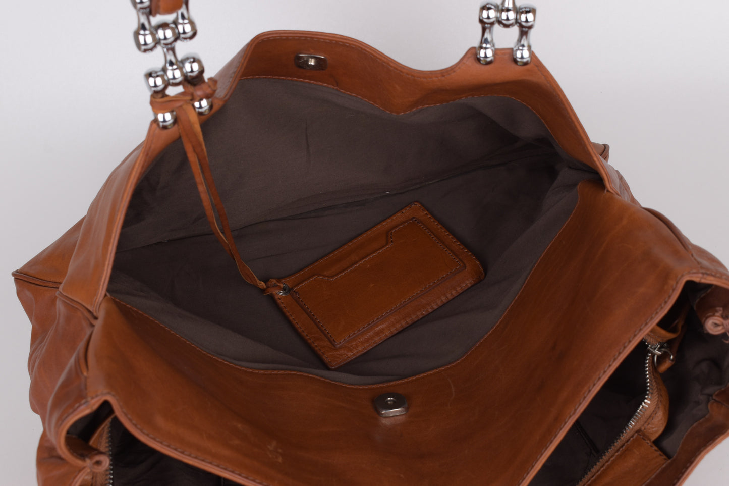 * Balenciaga Paris Brown Soft Leather Bag 42x30cm Excellent 9/10