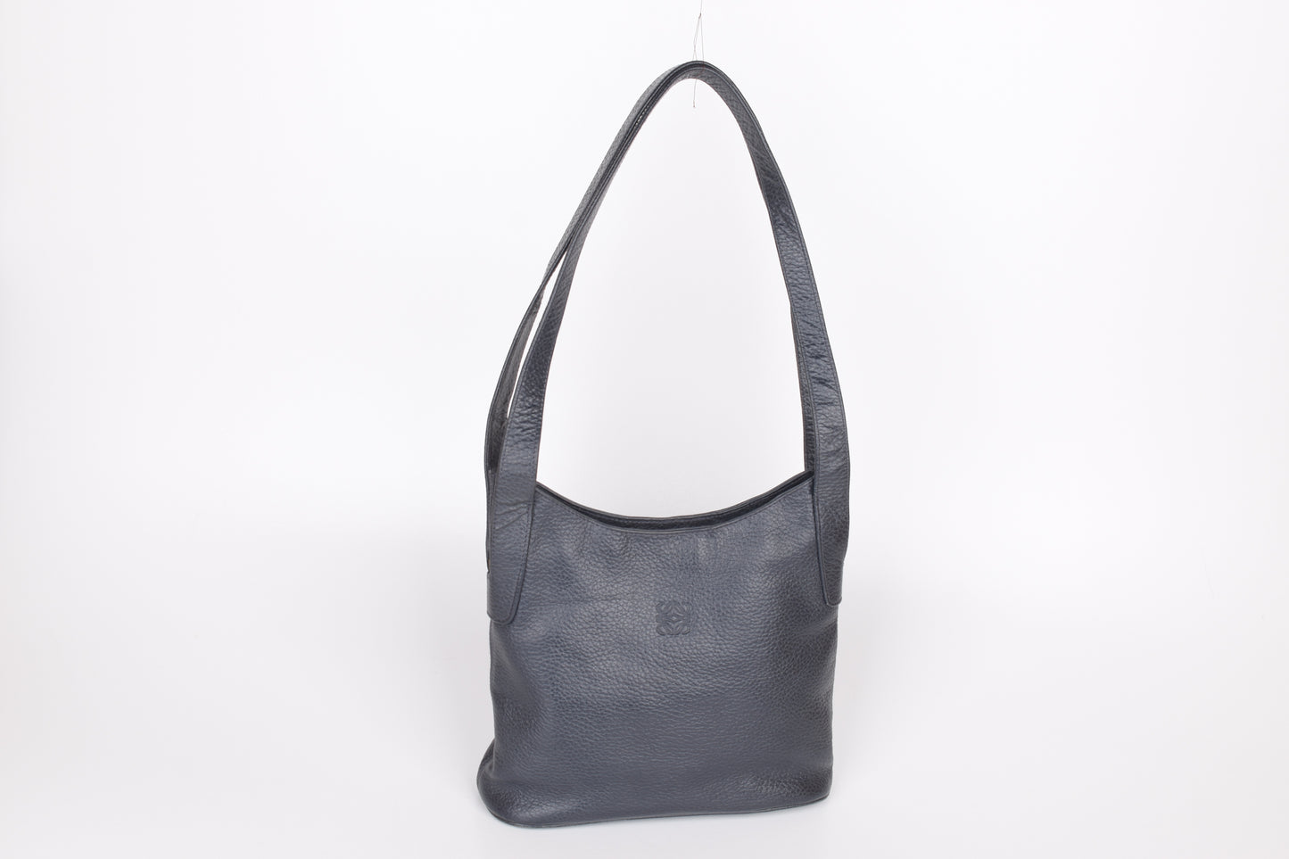Vintage Loewe Navy Shoulder Bag 26x26cm V.Good 8/10