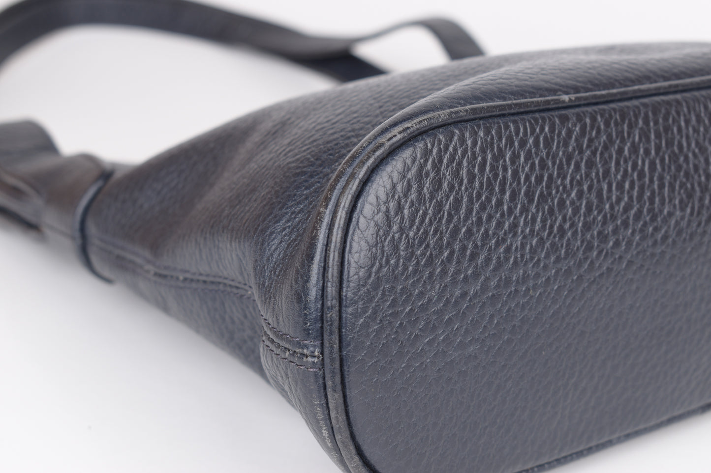 Vintage Loewe Navy Shoulder Bag 26x26cm V.Good 8/10