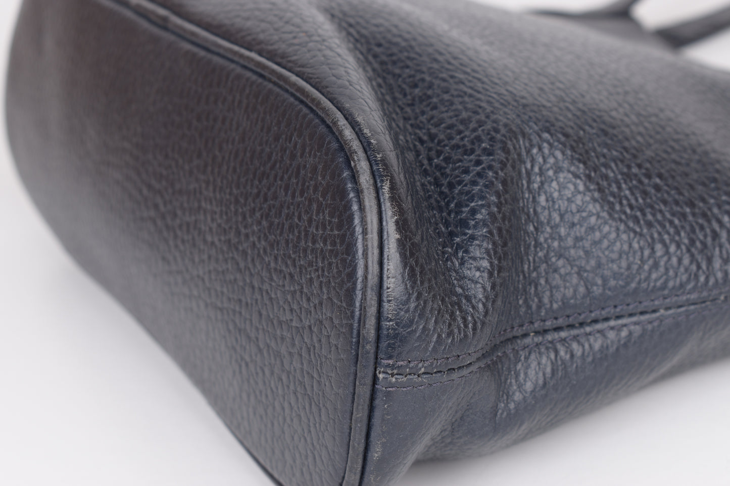 Vintage Loewe Navy Shoulder Bag 26x26cm V.Good 8/10