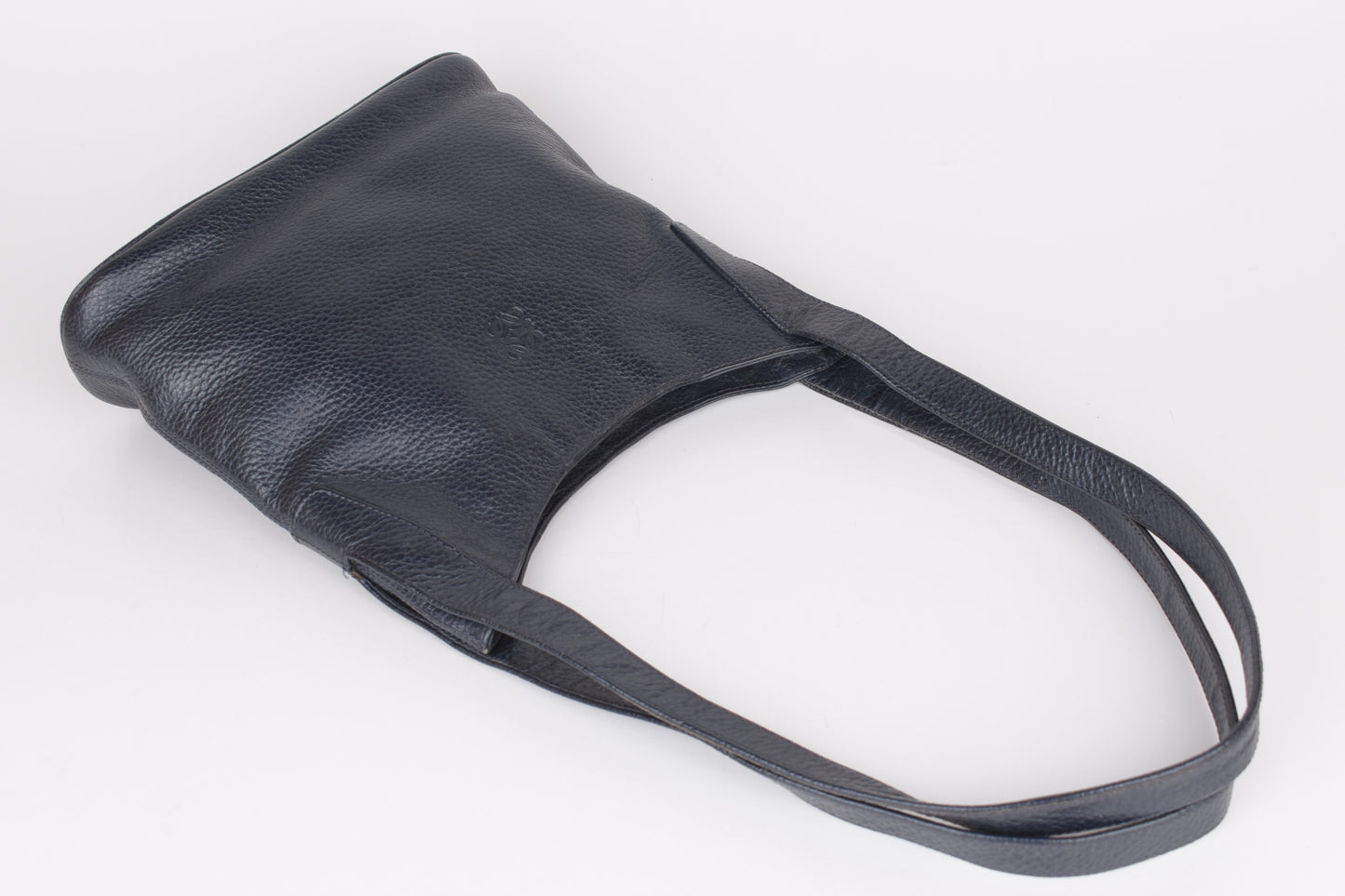 Vintage Loewe Navy Shoulder Bag 26x26cm V.Good 8/10