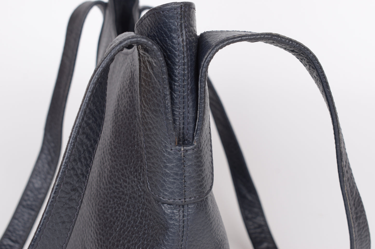 Vintage Loewe Navy Shoulder Bag 26x26cm V.Good 8/10