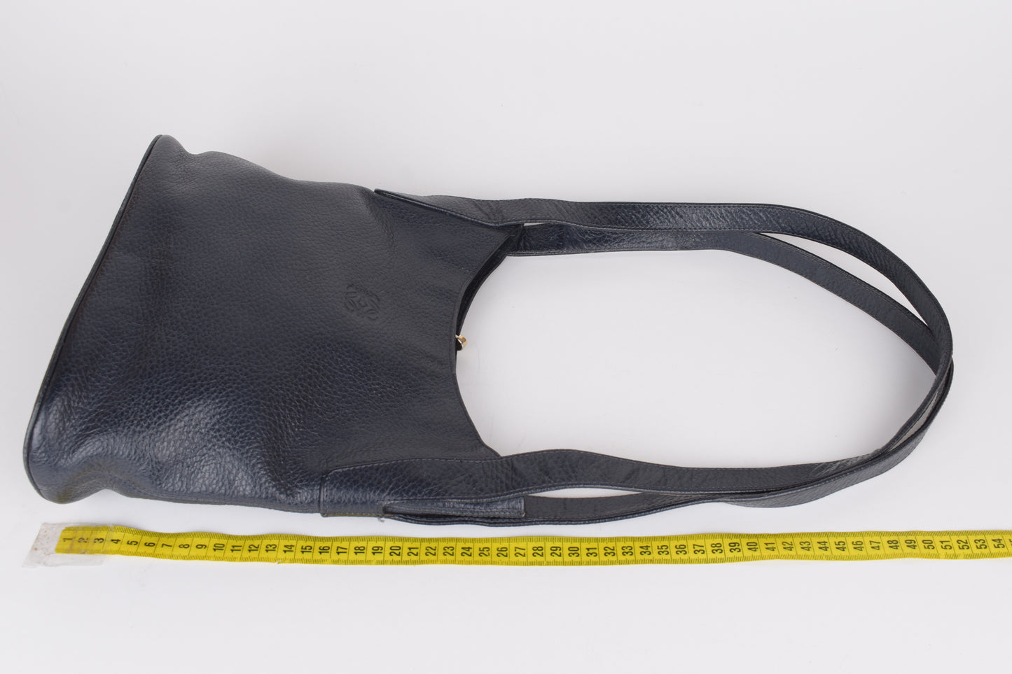 Vintage Loewe Navy Shoulder Bag 26x26cm V.Good 8/10