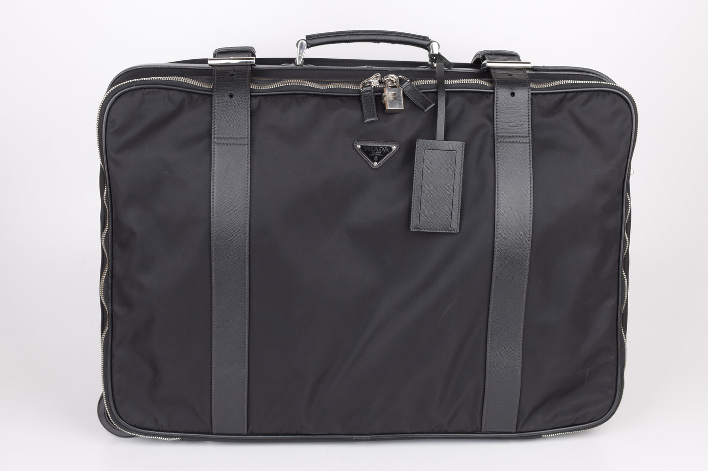* Prada Large Re-Nylon and Saffiano leather suitcase 60x40x19cm Excellent 9/10