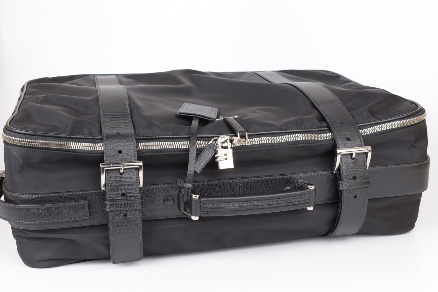 * Prada Large Re-Nylon and Saffiano leather suitcase 60x40x19cm Excellent 9/10