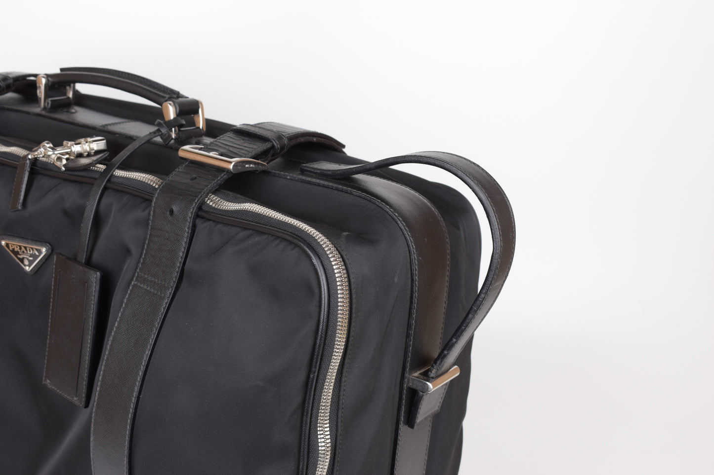 * Prada Large Re-Nylon and Saffiano leather suitcase 60x40x19cm Excellent 9/10
