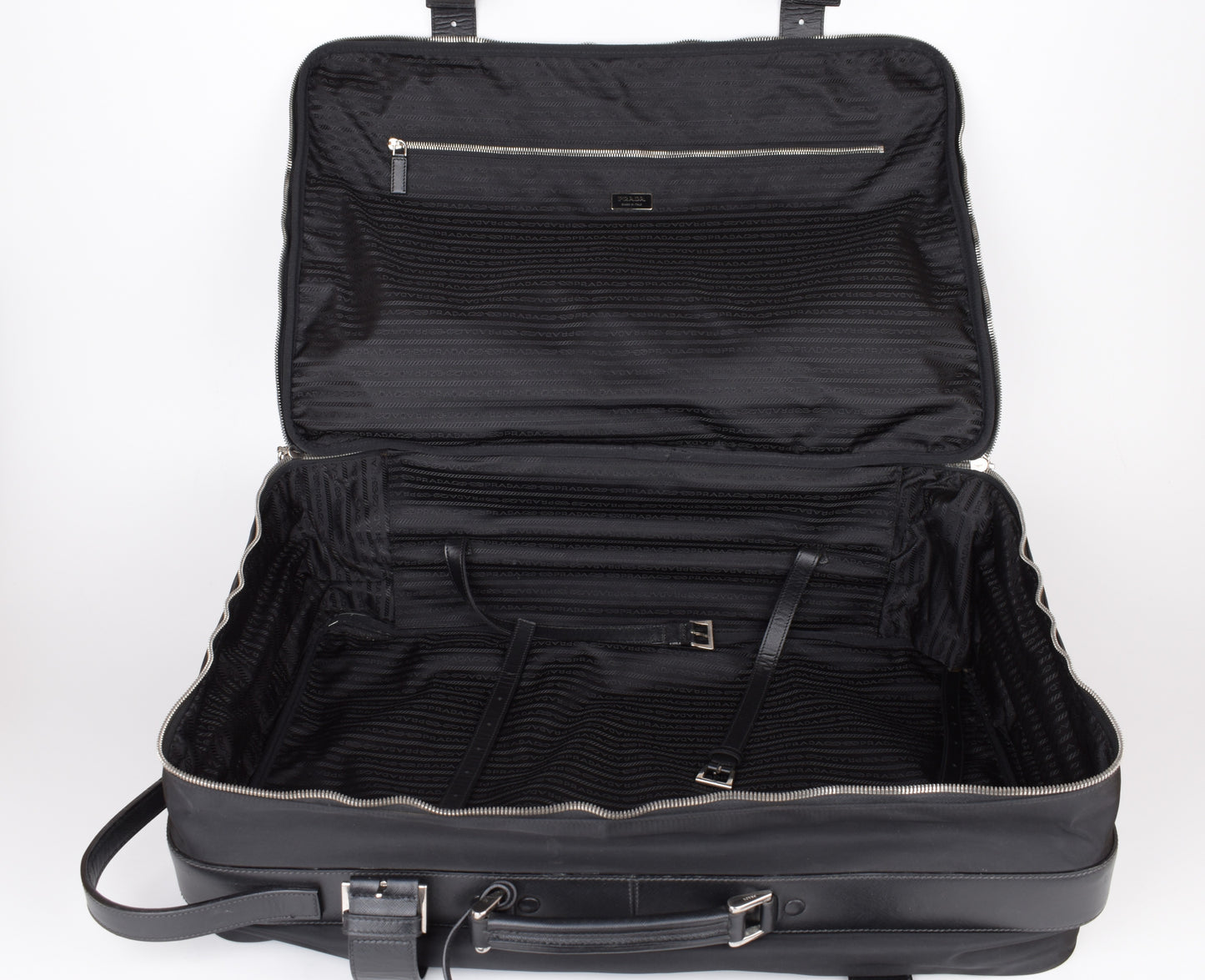 * Prada Large Re-Nylon and Saffiano leather suitcase 60x40x19cm Excellent 9/10