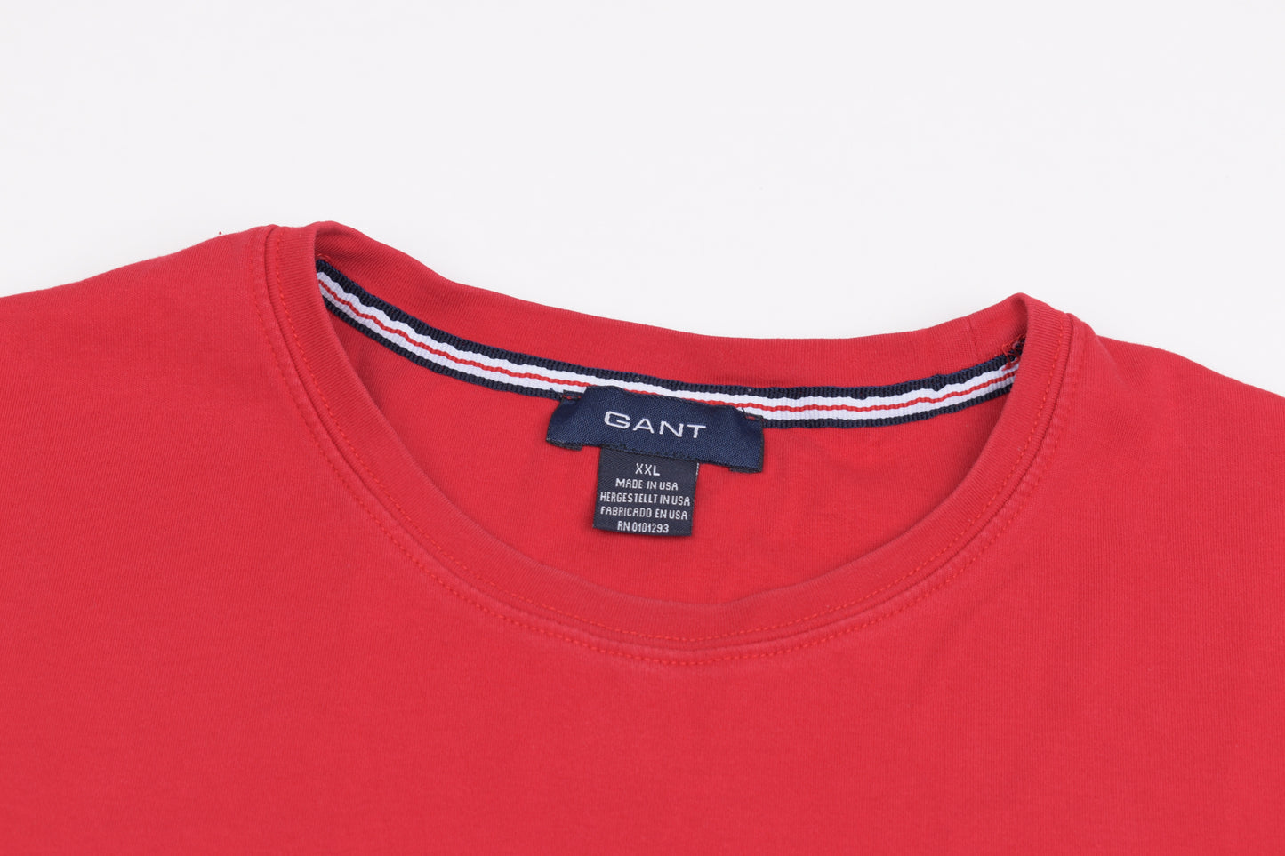 * Gant Men Red T shirt, Made in USA, Size XL, V.Good 8/10
