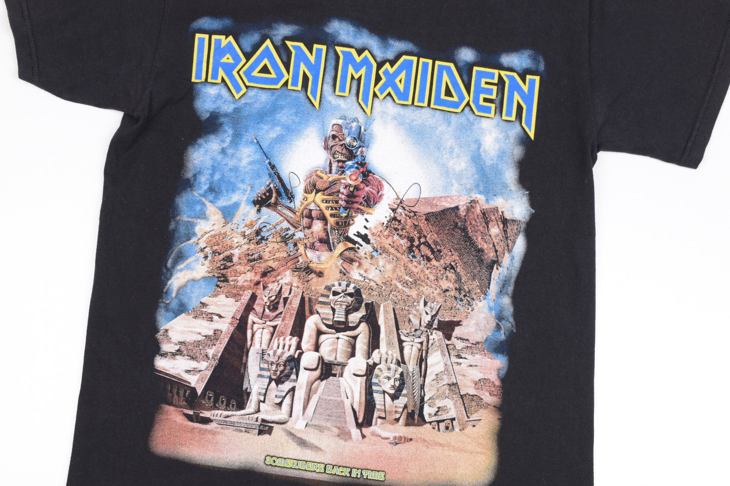 * Iron Maiden - Somewhere Back in Time - 2008 T-shirt, Size M, V.Good 8/10