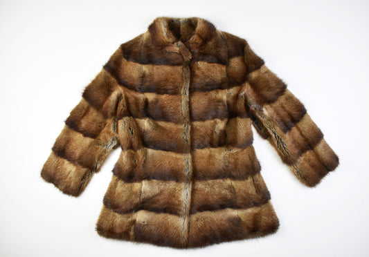 Soft Mink Fur Women Jacket Coat Size S-M, Excellent 9/10
