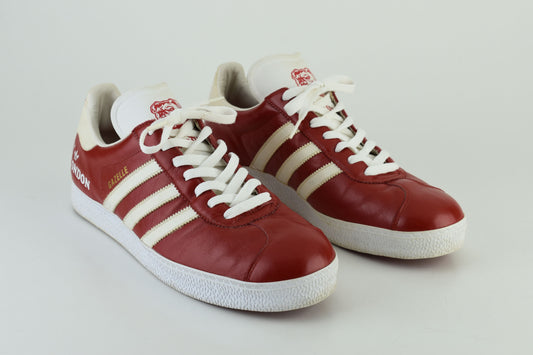Adidas Gazelle Limited Edition I Love London Low Red Men Sneakers, Size 46, V.Good 7/10