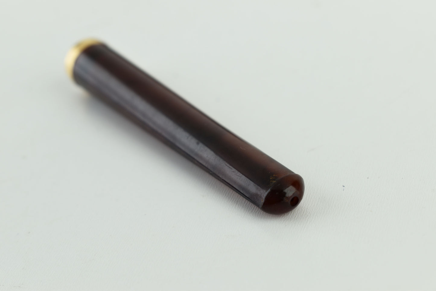 French Antique Bakelite Gold Rim Cigarette Holder 8cm, V.Good 8/10