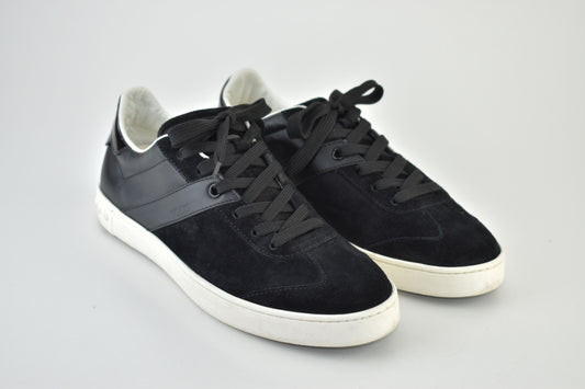 Tod's Suede Leather Low top Black Women Sneakers, Size EU 38, Excellent 9/10