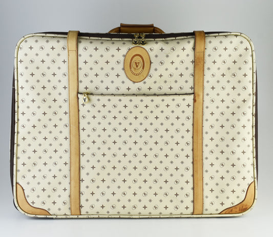 Valleverde Monogram Italian Travel Suitcase, Excellent 8/10